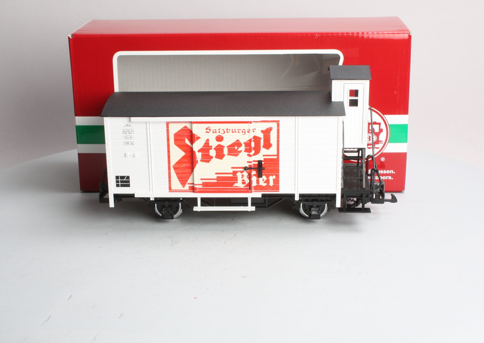 LGB 41263 Stiegl Beer Car (Metal Wheels) – Trainz