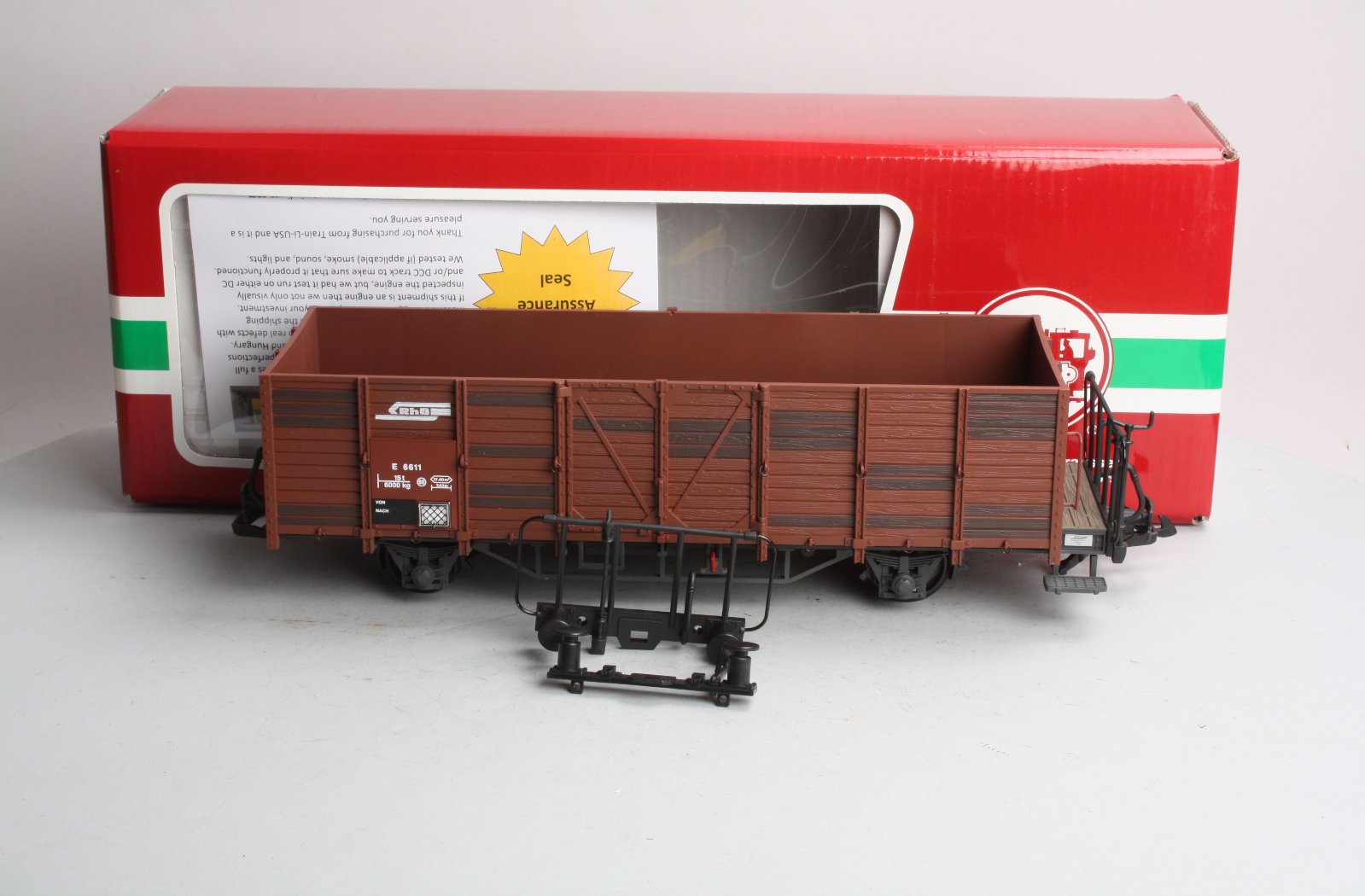 LGB 44880 RhB High Side Gondola -- Weathered