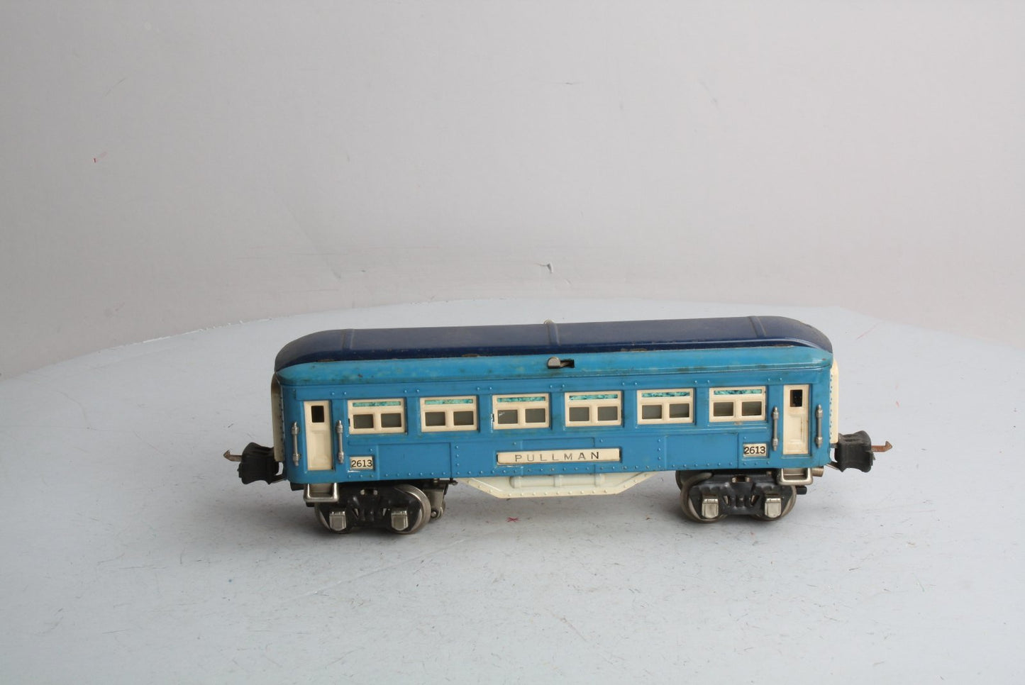 Lionel 2613 Vintage O Prewar Blue Comet Two-Tone Blue Tinplate Pullman Car