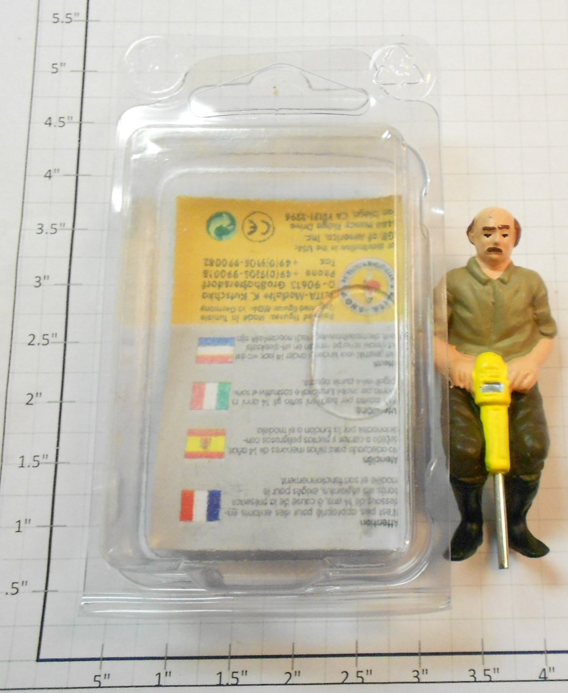 Elita Modelle 10023 Man Figure With Yellow Jackhammer