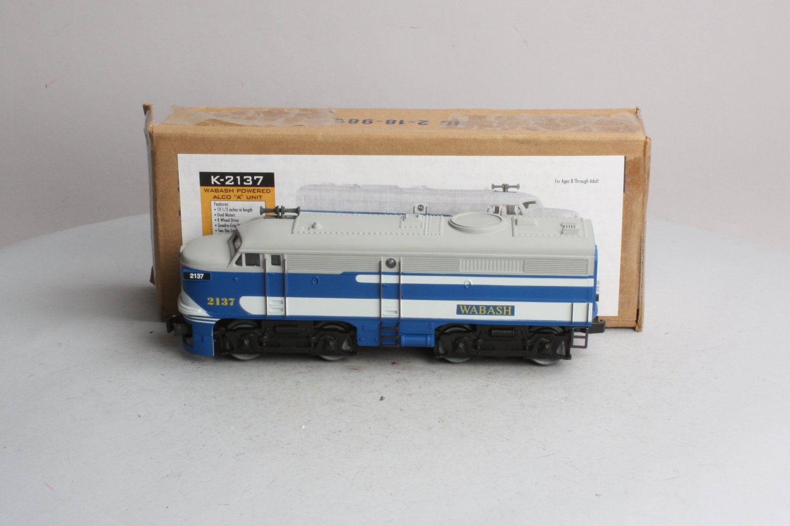 K-Line K2137 O Wabash Powered Alco A Diesel Locomotive #2137