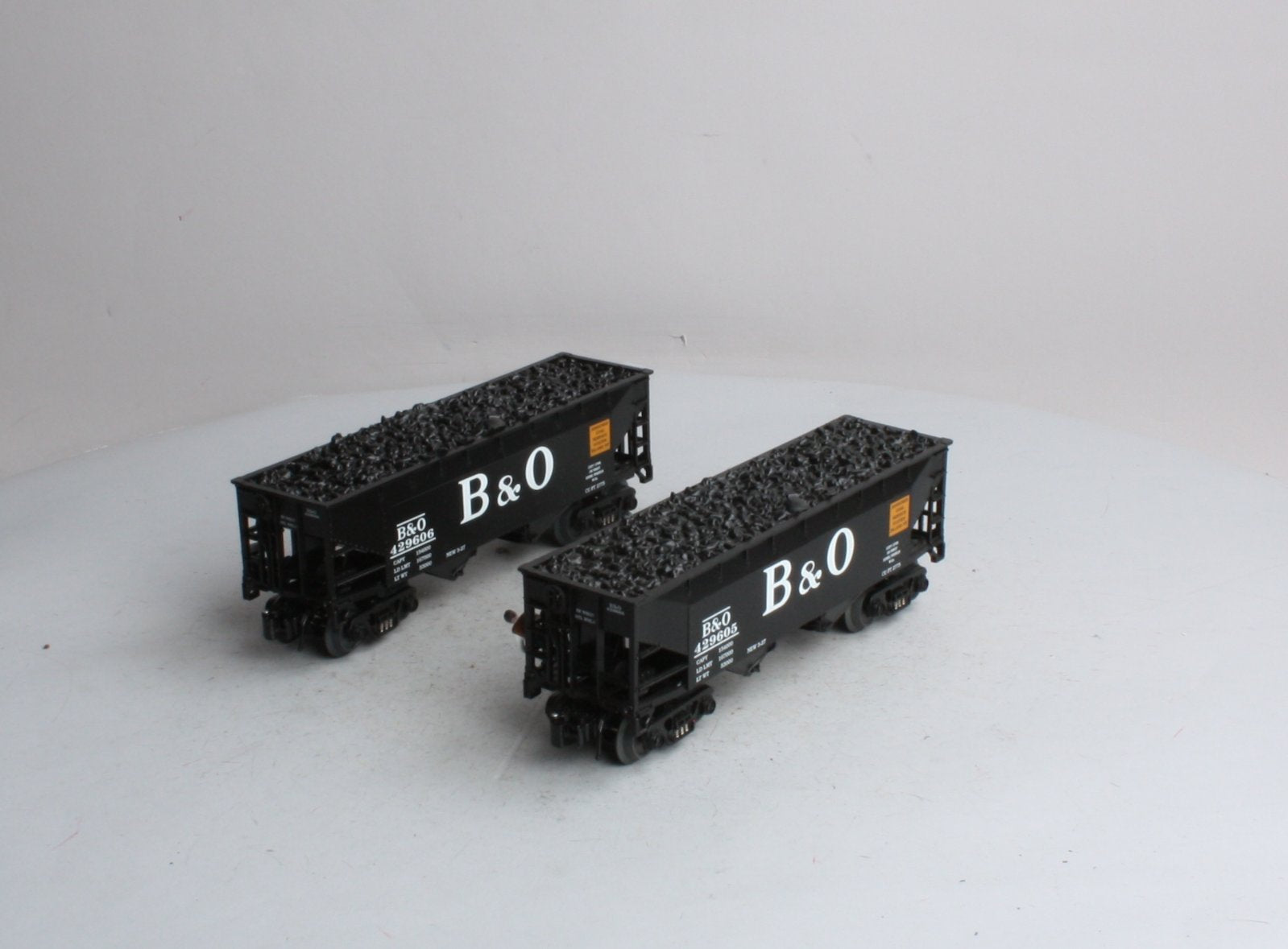 RMT 962232 O Gauge Baltimore & Ohio 2-Bay Coal Hopper Set