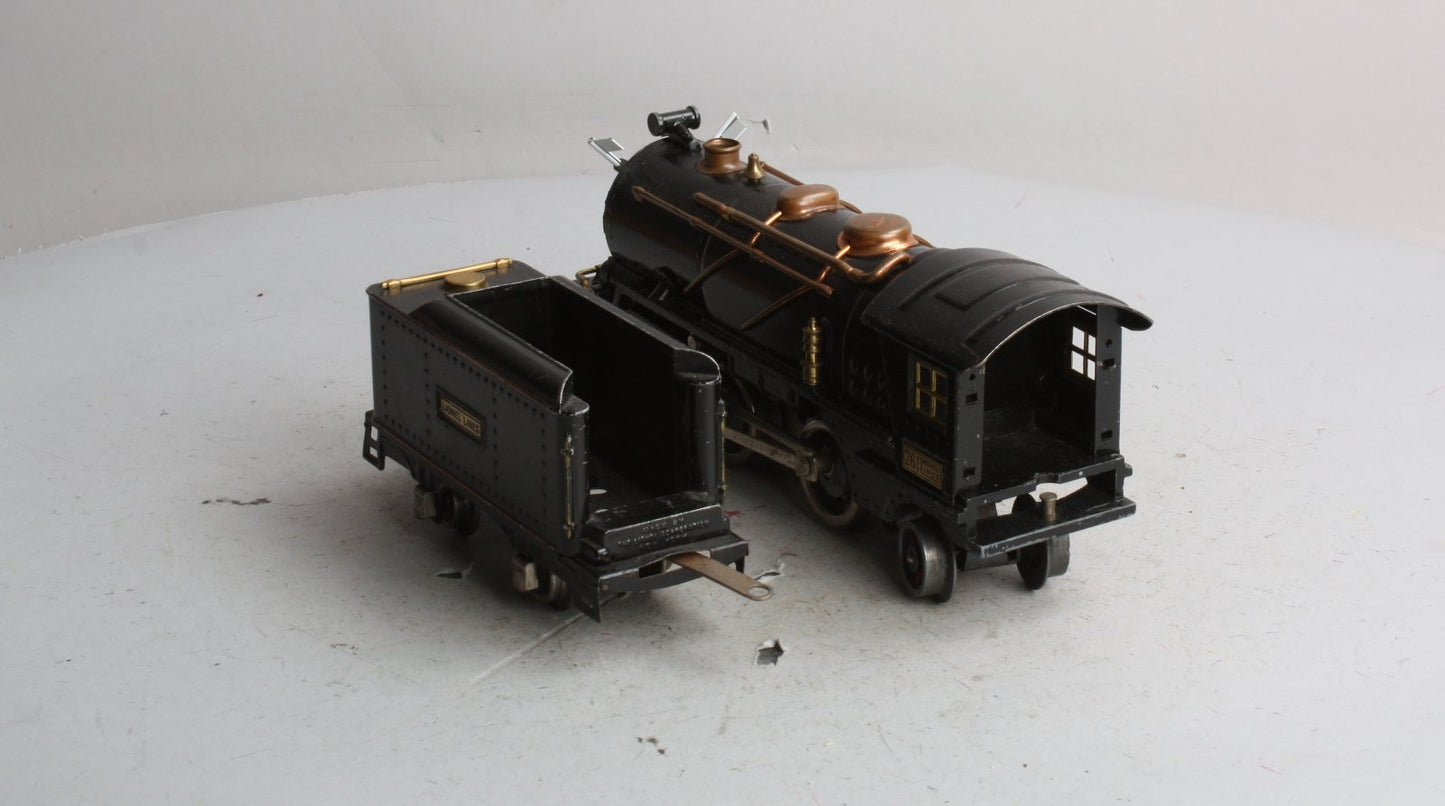 Lionel 261 Vintage O Gauge Prewar Steam Locomotive & Tender