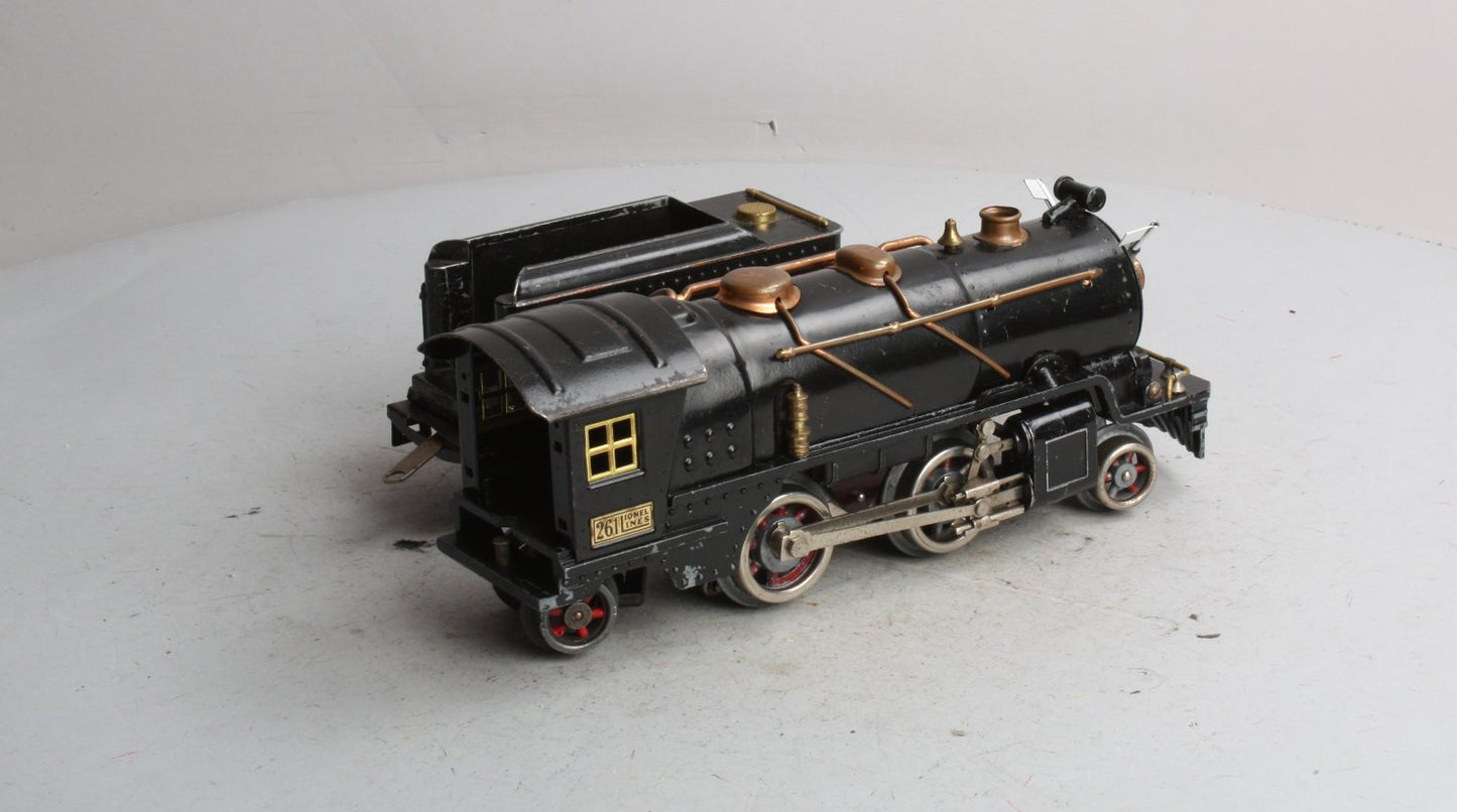 Lionel 261 Vintage O Gauge Prewar Steam Locomotive & Tender