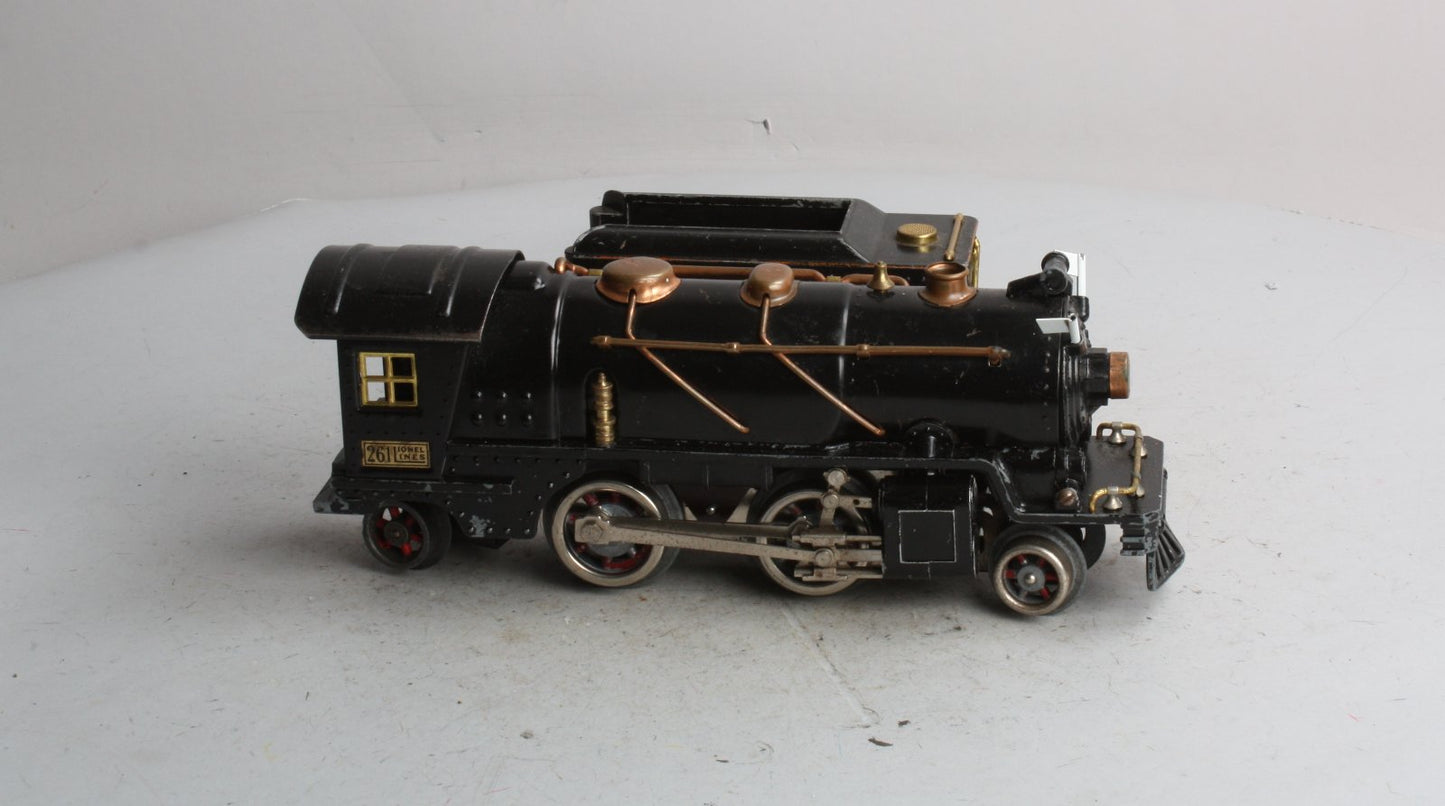 Lionel 261 Vintage O Gauge Prewar Steam Locomotive & Tender