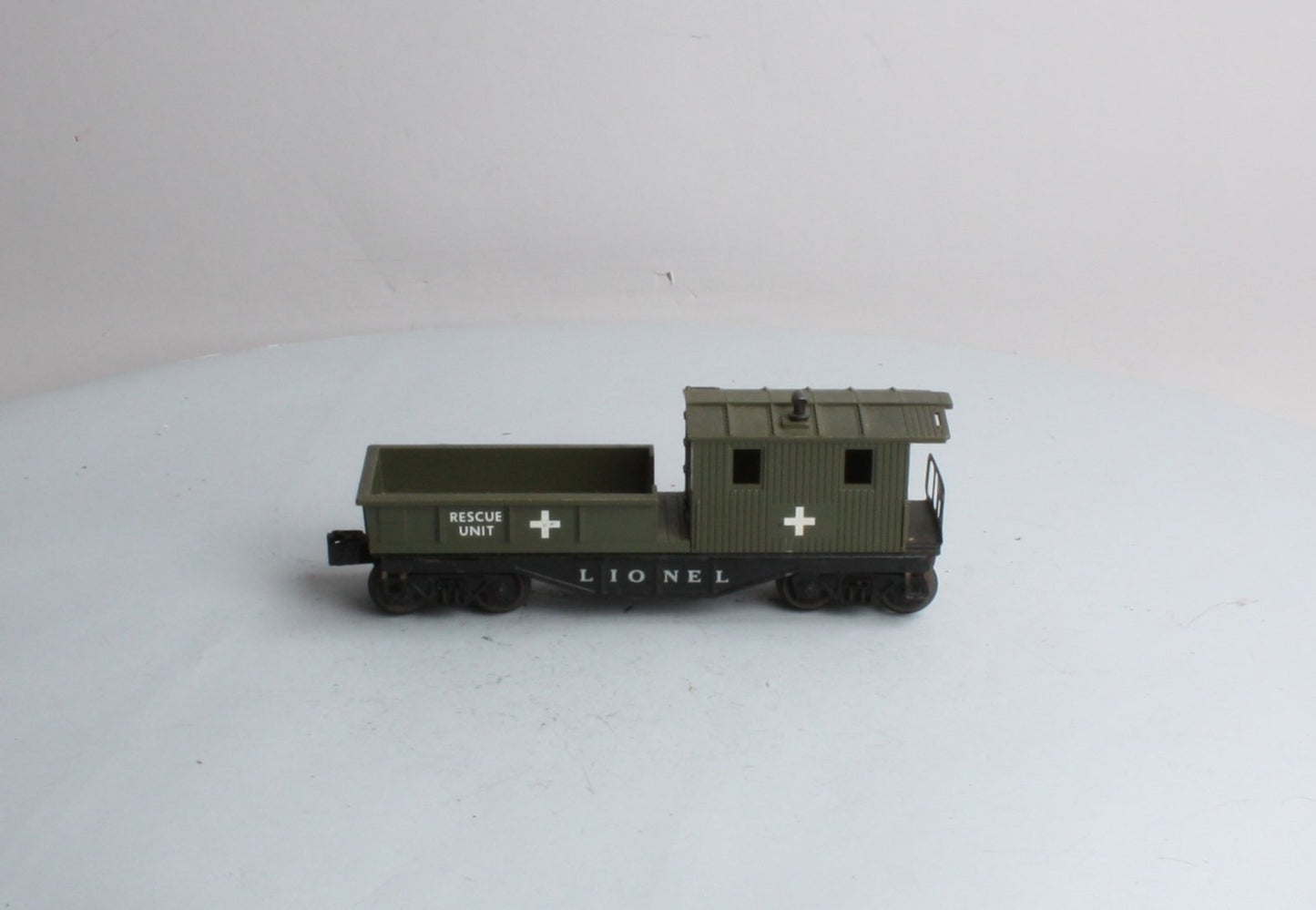 Lionel 6119-125 Vintage O Olive Drab Rescue Work Caboose