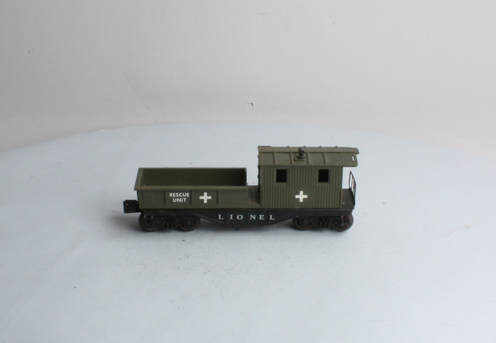 Lionel 6119-125 Vintage O Olive Drab Rescue Work Caboose