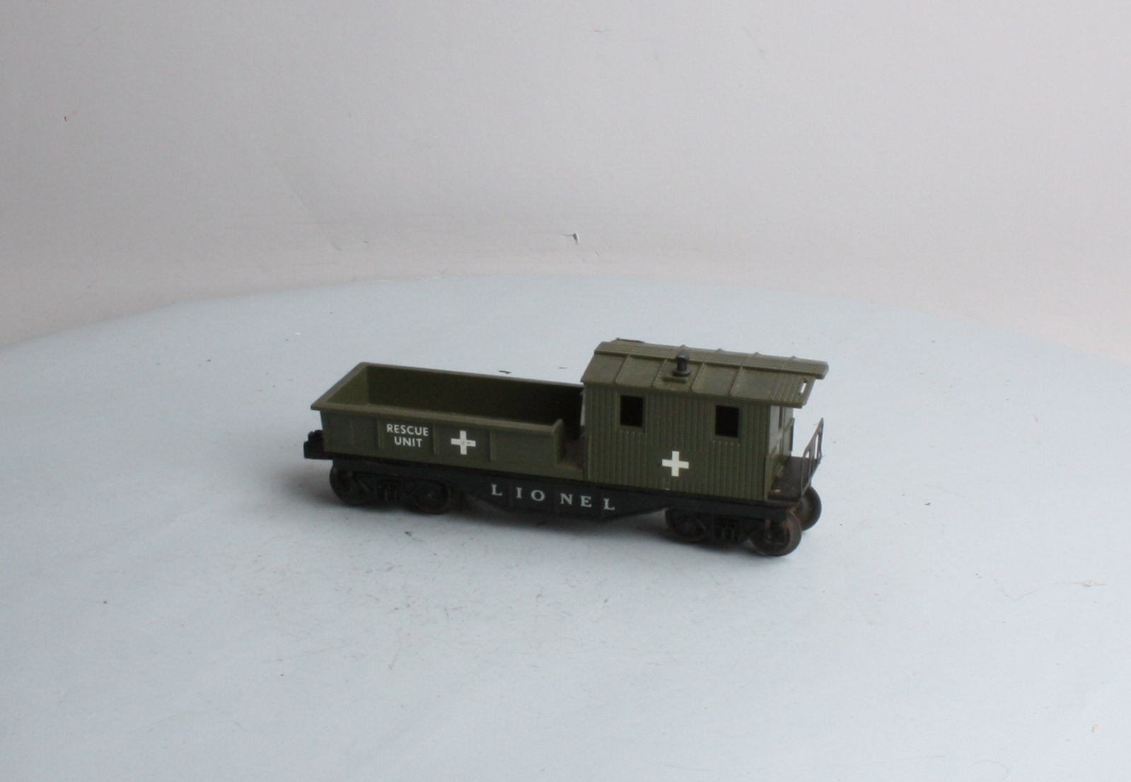 Lionel 6119-125 Vintage O Olive Drab Rescue Work Caboose