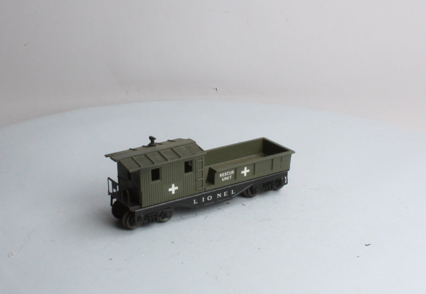 Lionel 6119-125 Vintage O Olive Drab Rescue Work Caboose