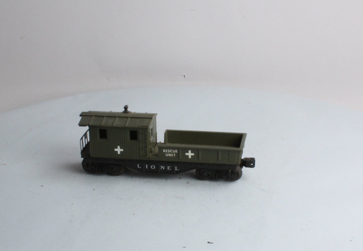 Lionel 6119-125 Vintage O Olive Drab Rescue Work Caboose
