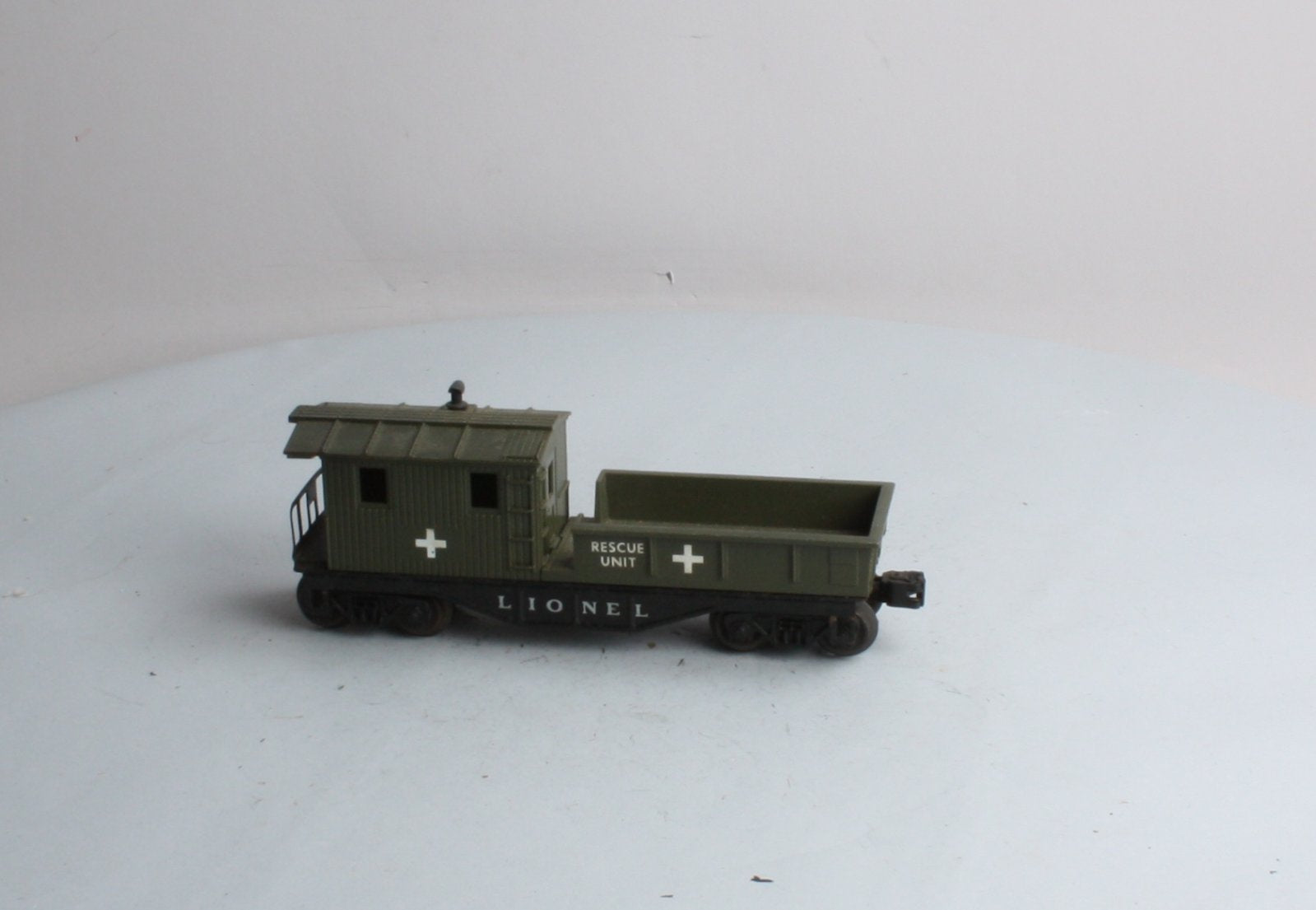 Lionel 6119-125 Vintage O Olive Drab Rescue Work Caboose