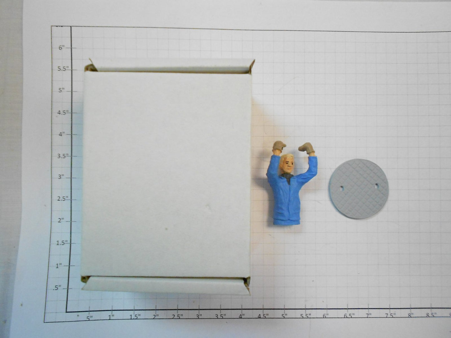 Taura Figures 13.12 White Metal Sewage Workers Figure