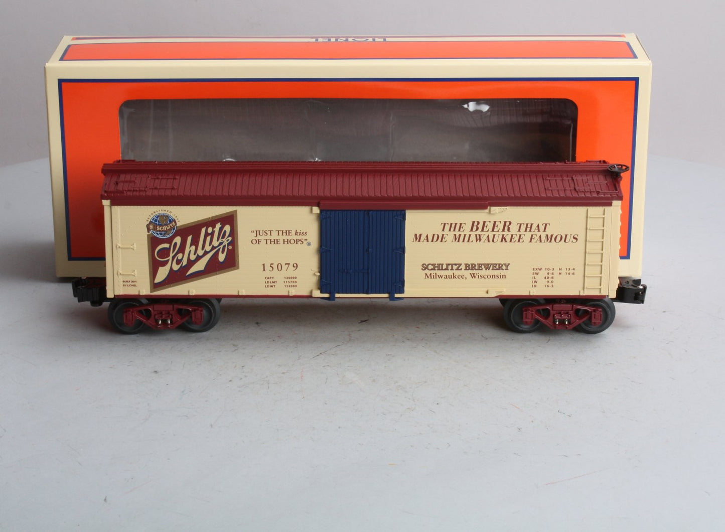 Lionel 6-15079 O Gauge Schlitz Wood-Sided Reefer