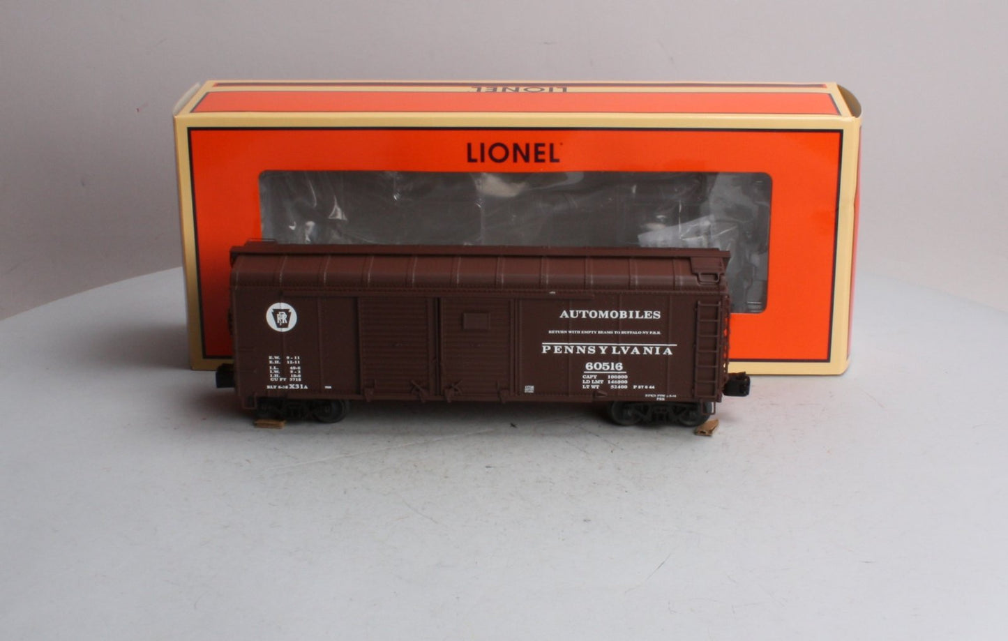 Lionel 6-17736 O Gauge Pennsylvania Railroad Round Roof Boxcar #60516