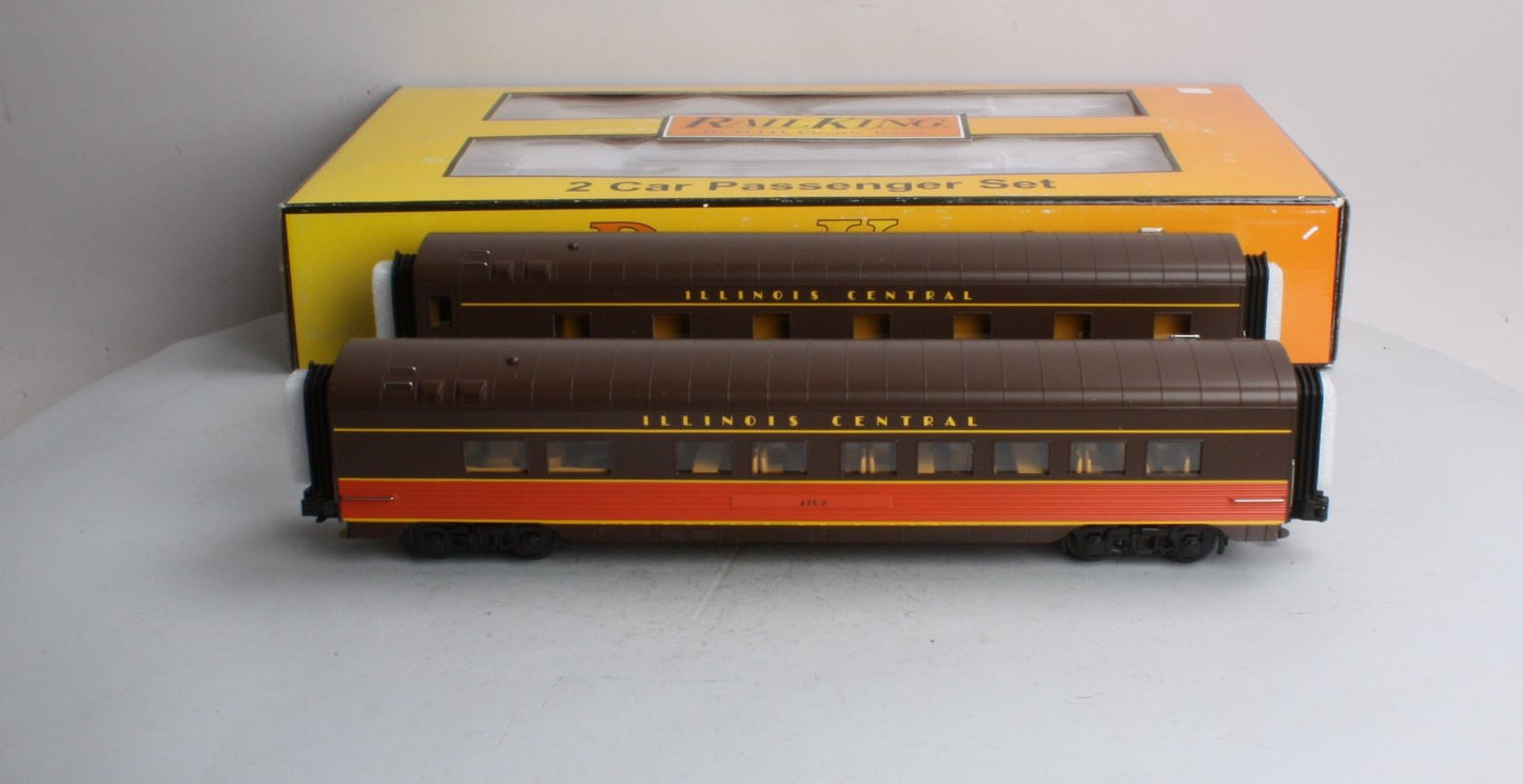 MTH 30-67387 Illinois Central 2-Car 60' Streamlined ABS Sleeper/Diner