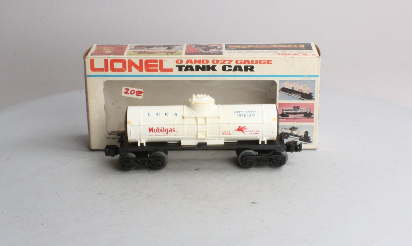 Lionel 6-9036 LCCA Mobilgas Single Dome Tank Car 1978-1979