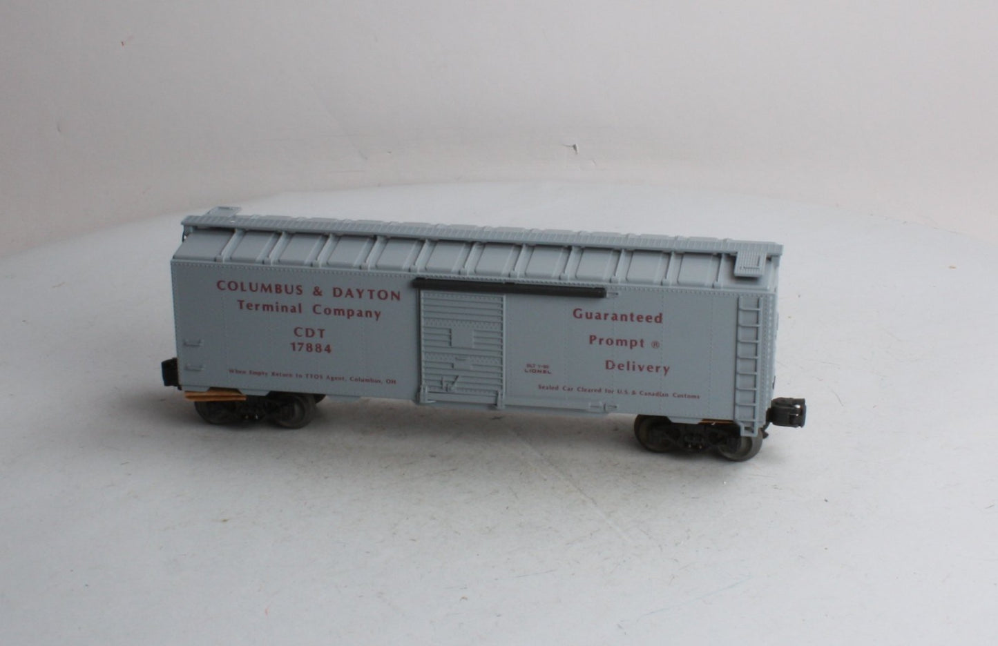 Lionel 6-17884 O 1990 TTOS Convention Columbus & Dayton Terminal Company Box Car