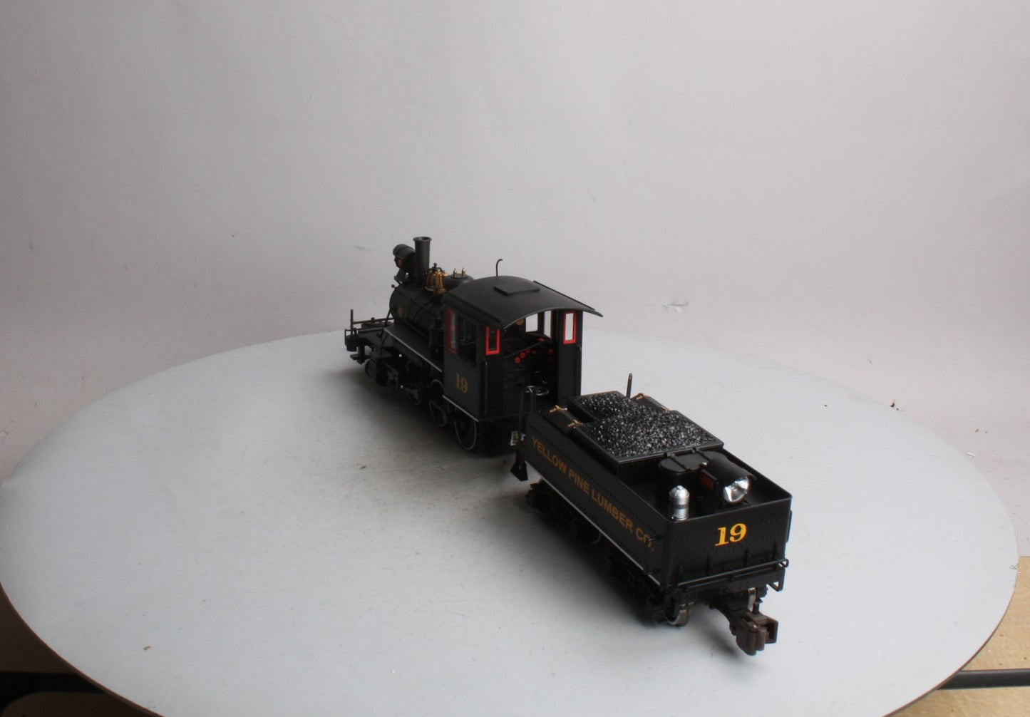 Bachmann 91556 G Yellow Pine Lumber 2-6-0 Steam Loco. & Tender