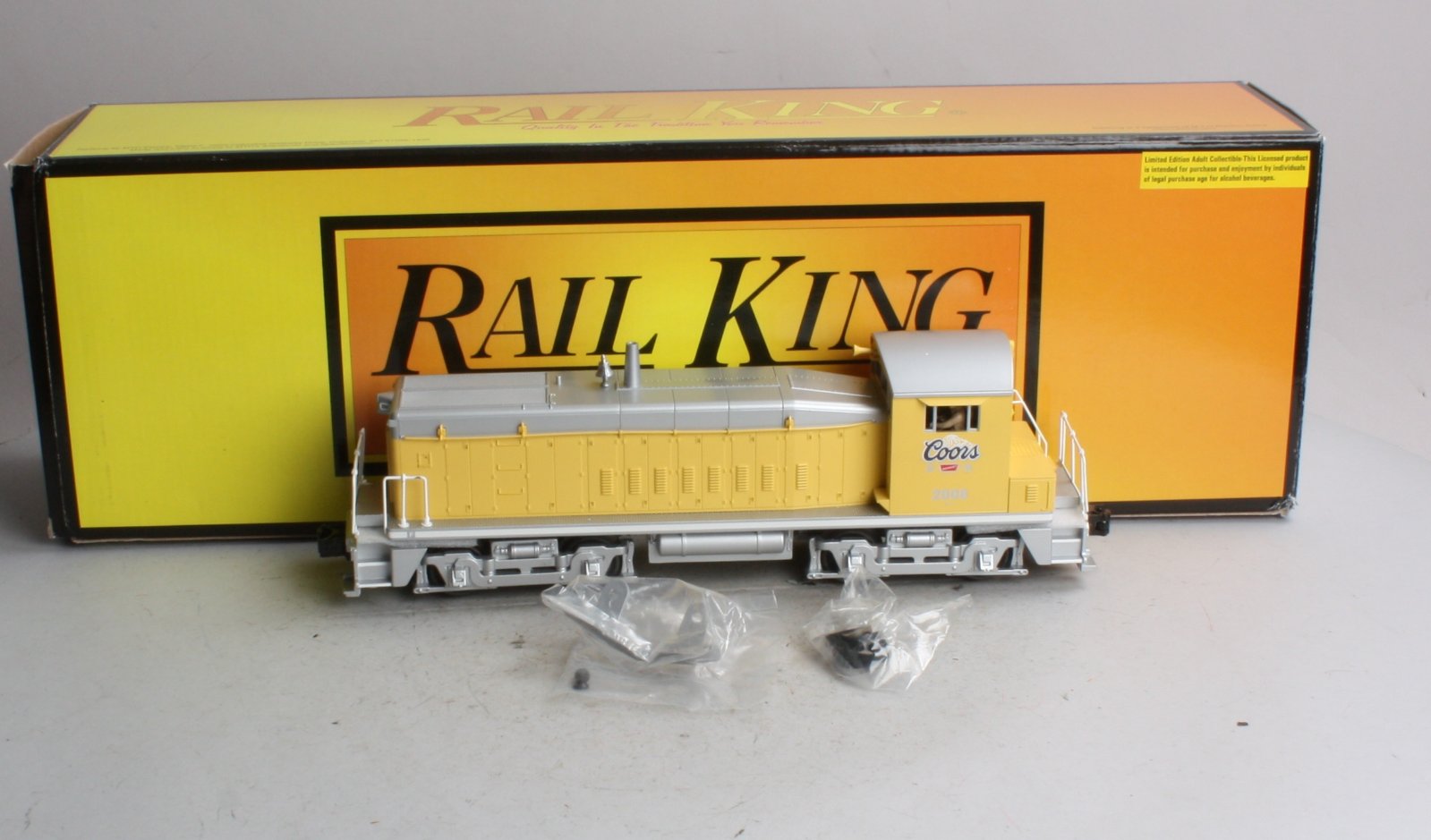 MTH 30-2825-1 O Gauge Coors SW-8 Diesel Switcher w/PS2 #2008