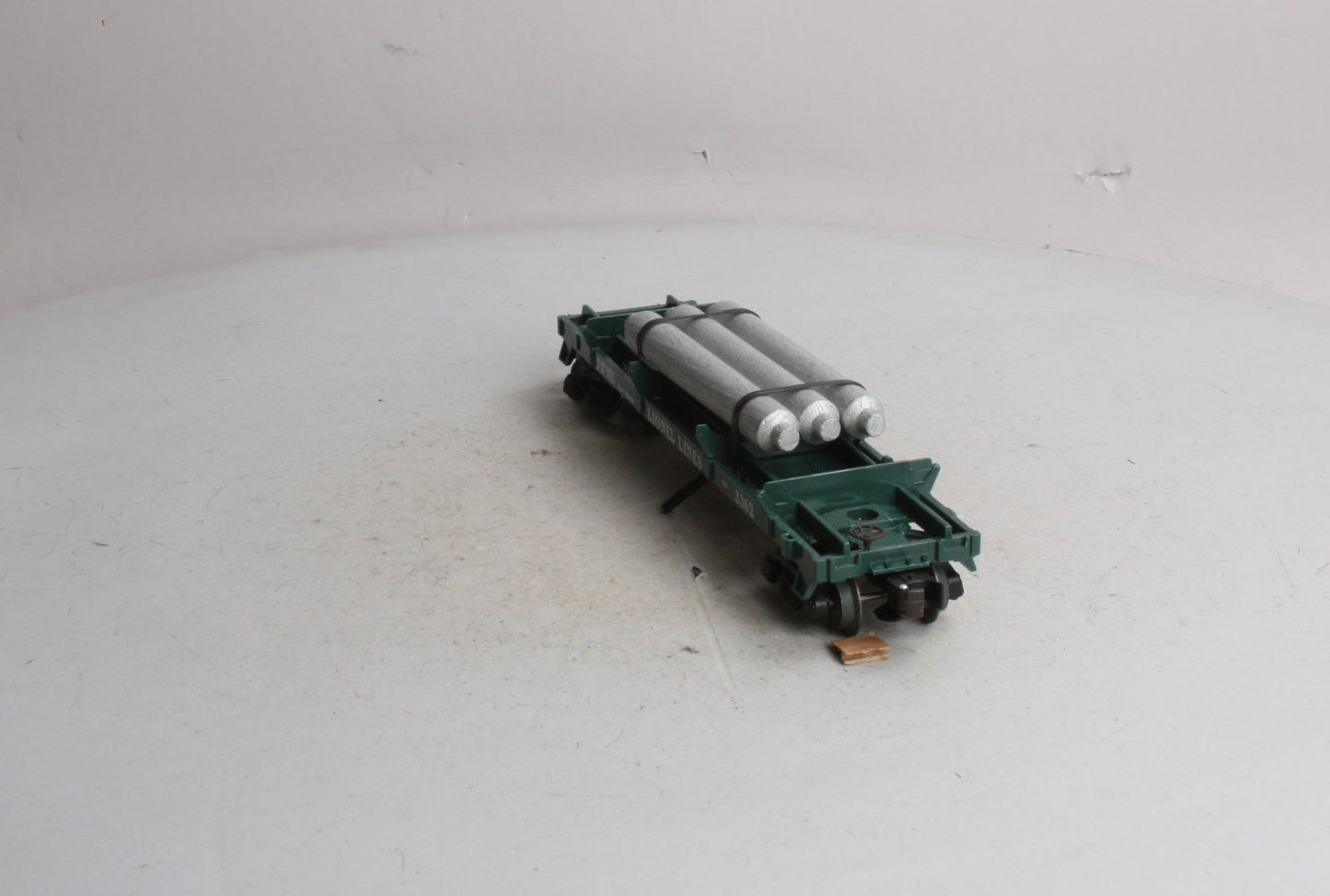 Lionel 6-19878 O Operating Helium Tank Dump Flatcar #3362