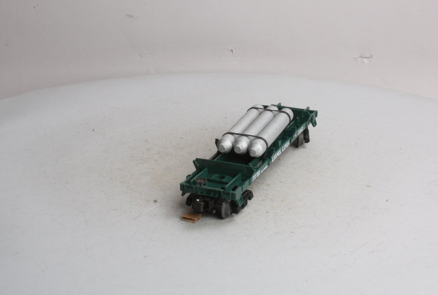 Lionel 6-19878 O Operating Helium Tank Dump Flatcar #3362