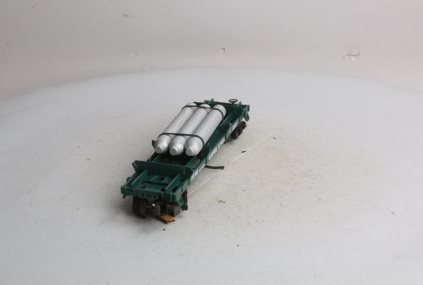 Lionel 6-19878 O Operating Helium Tank Dump Flatcar #3362