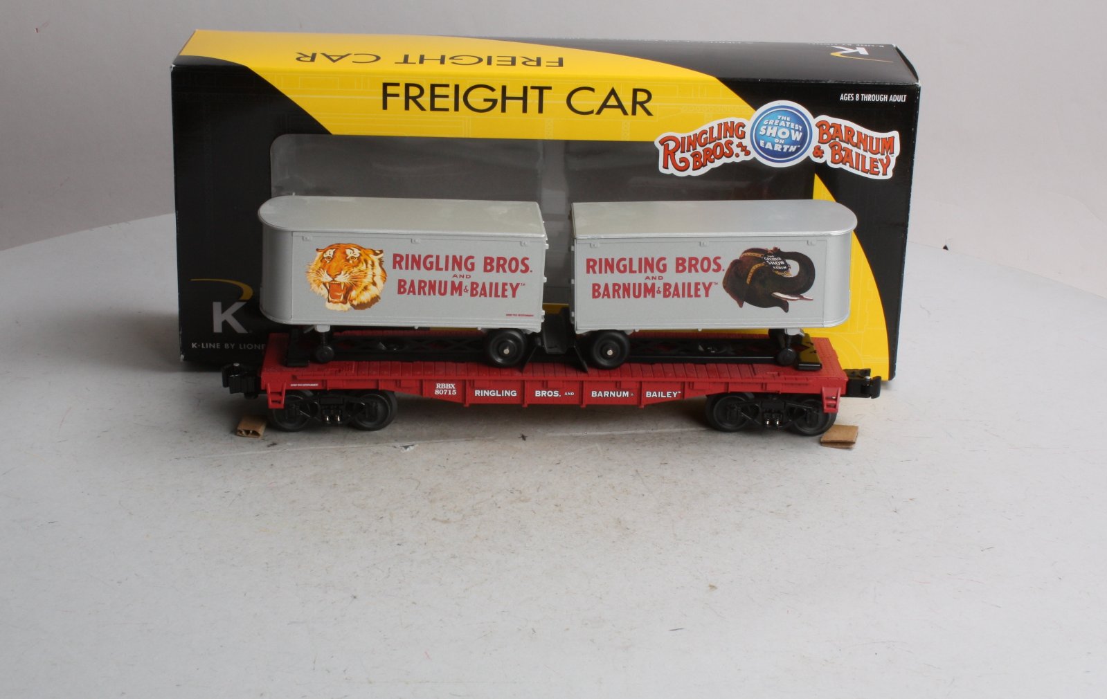 Lionel 6-21471 Ringling Bros Flatcar w/2 Trailer