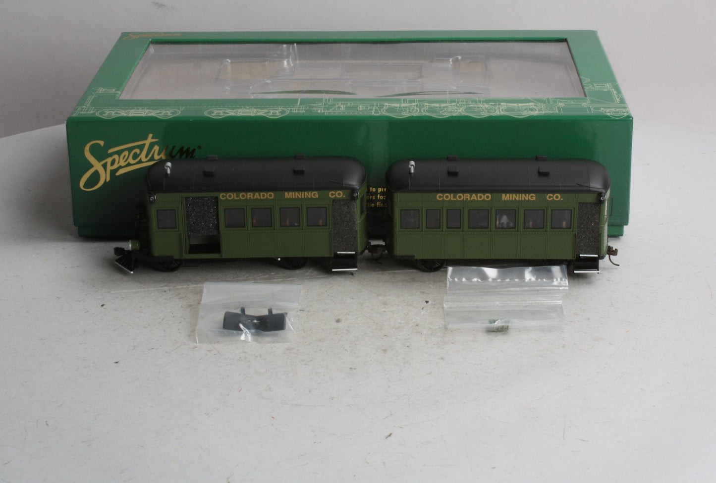 Bachmann 28462 On30 Colorado Mining Co. Rail Bus & Trailer w/ Full Interiors