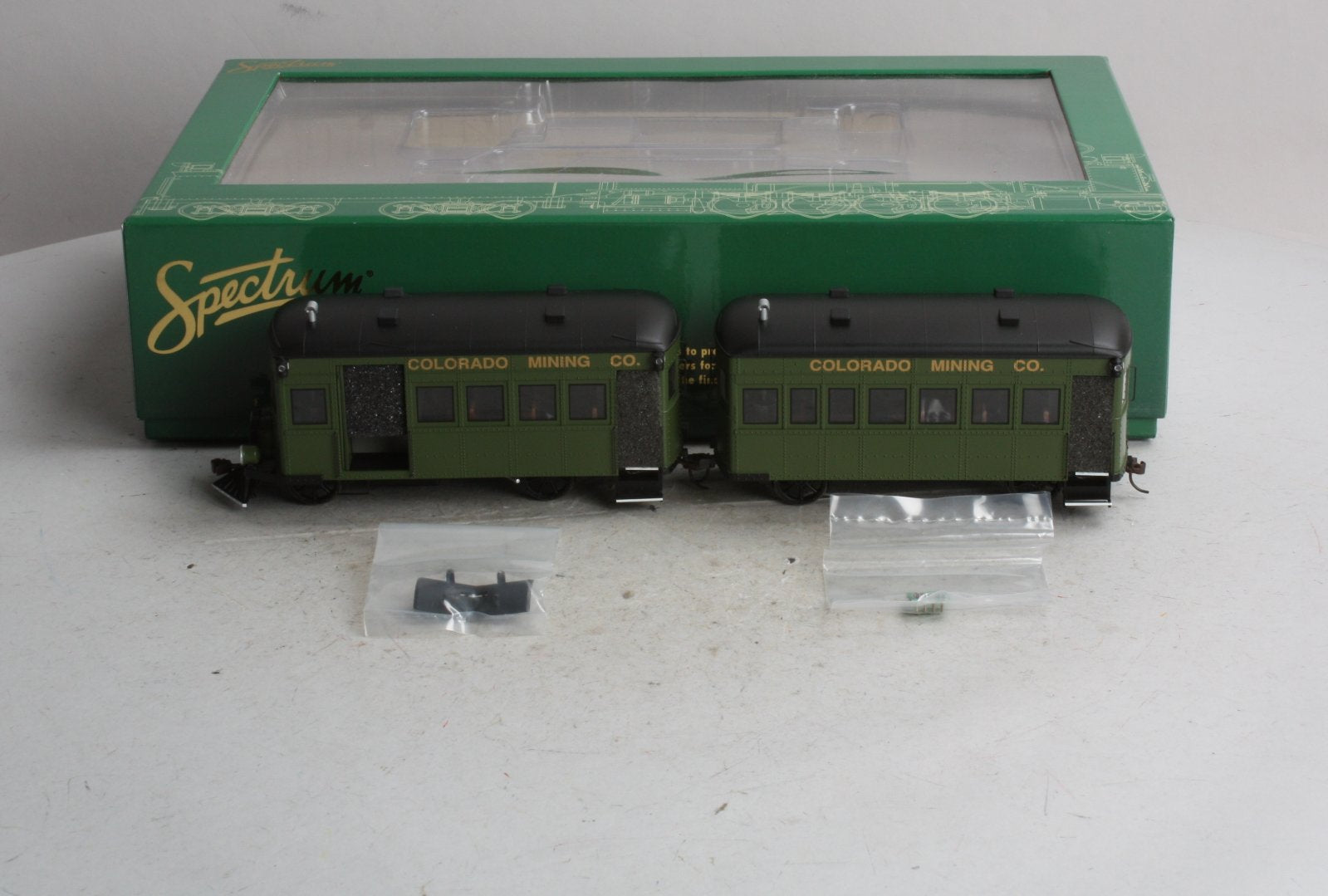 Bachmann 28462 On30 Colorado Mining Co. Rail Bus & Trailer w/ Full Interiors