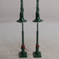 Lionel 6-14119 Green Mainline Gooseneck Street Lamps (Box of 2)