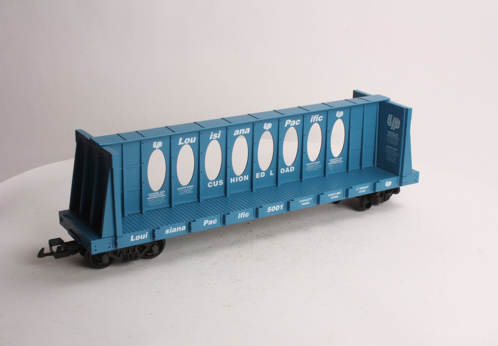 USA Trains R17406 G Blue Louisiana Pacific Centerbeam Flatcar #5001