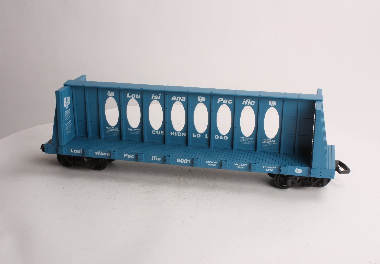 USA Trains R17406 G Blue Louisiana Pacific Centerbeam Flatcar #5001