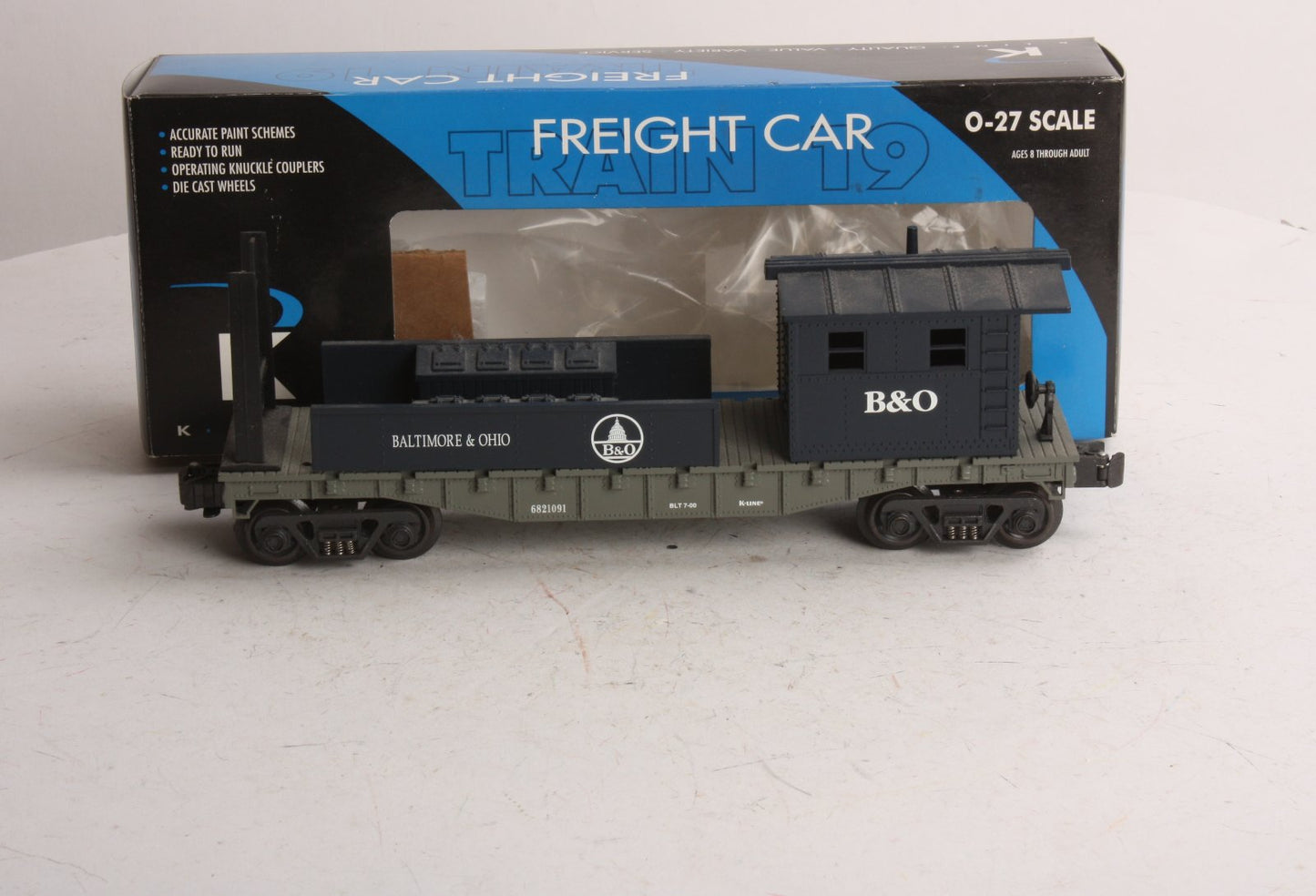 K-Line K682-1091 Baltimore & Ohio Work Caboose