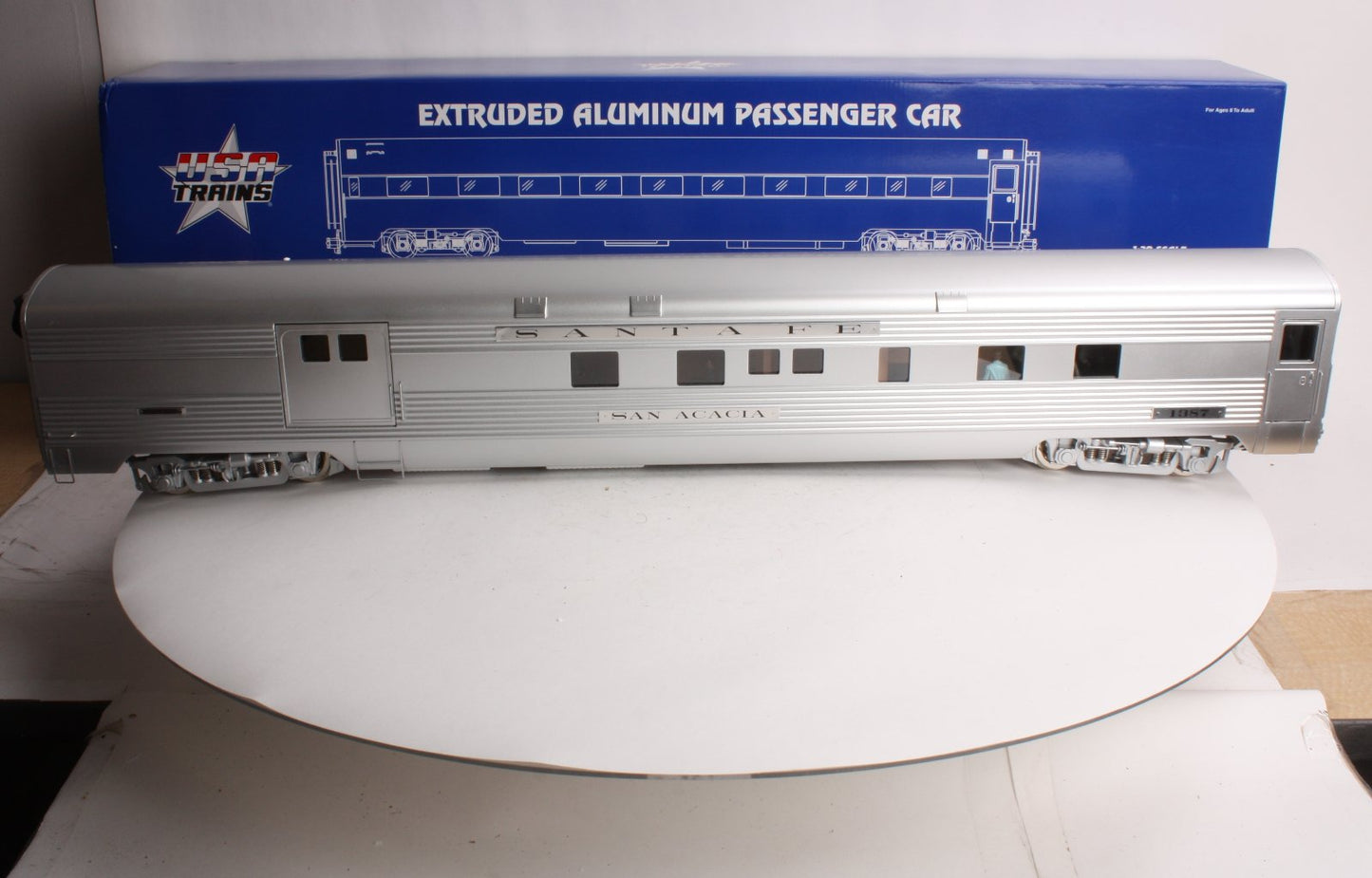 USA Trains 310003 G Scale Santa Fe "San Acacia" Combine Car - Metal Wheels