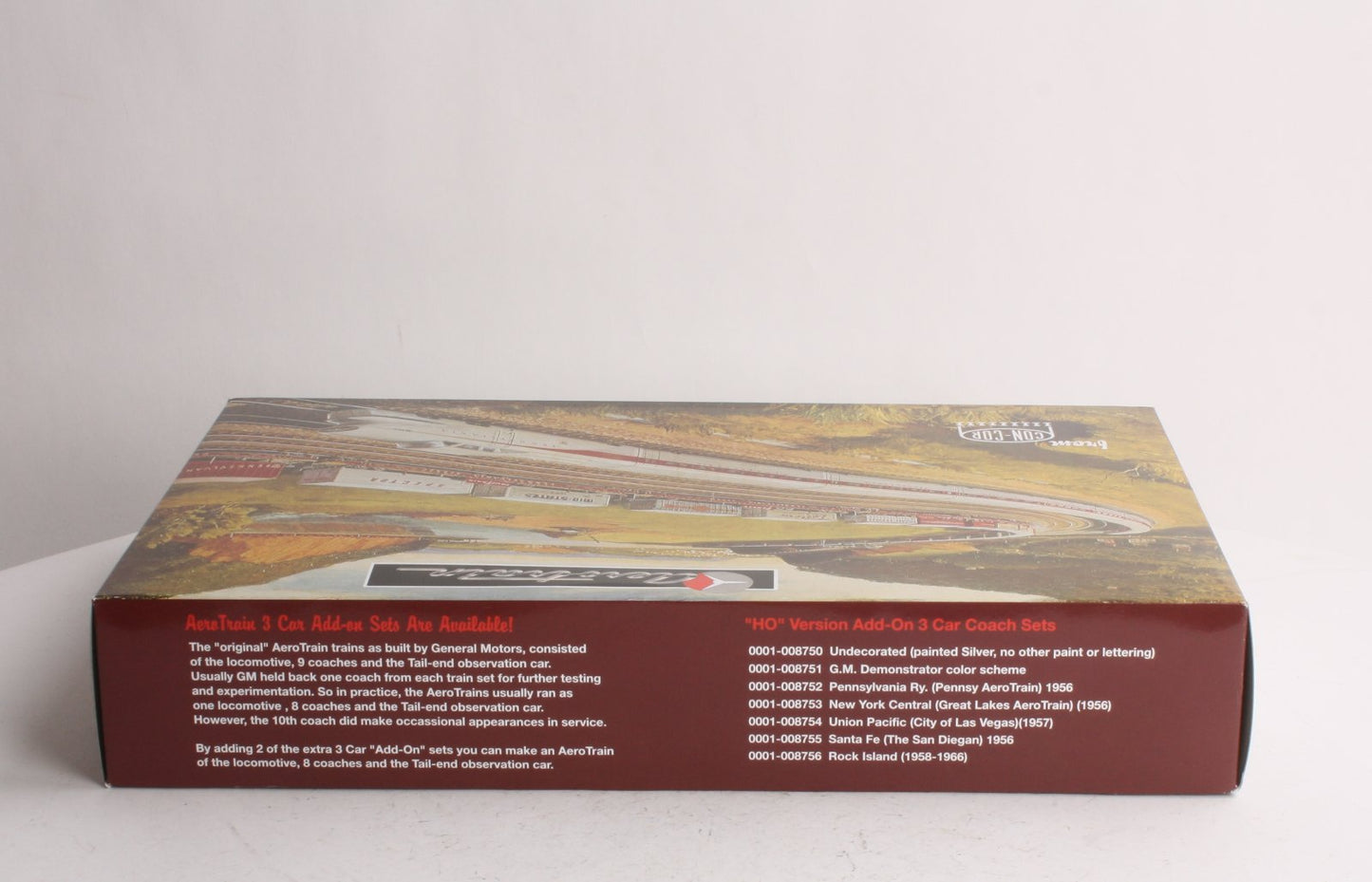 Con-Cor 8744 HO Union Pacific AeroTrain Coach (Set of 3)