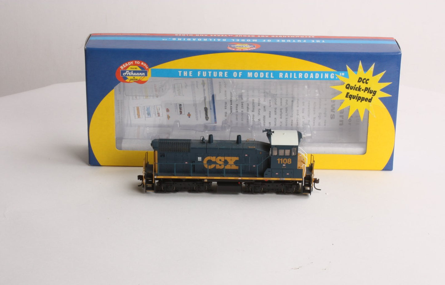 Athearn 95844 HO Scale CSX SW1500 Diesel Locomotive #1108