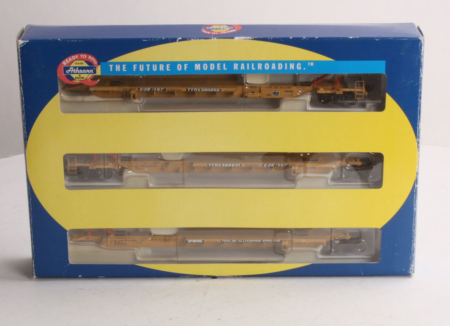 Athearn 28901 HO TTX 57' All Purpose Spine Car 3-Pack #360859
