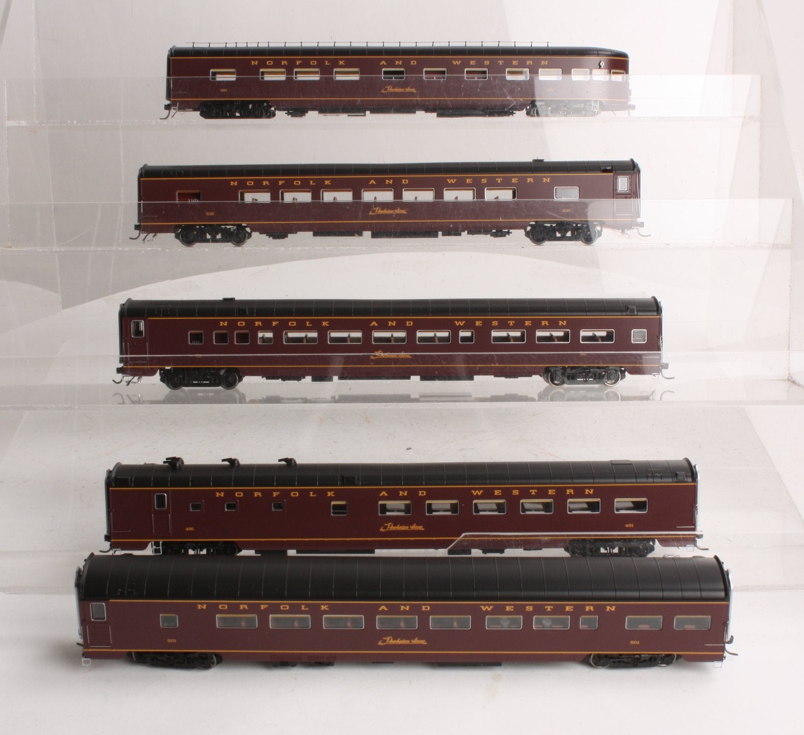 MTH 80-60013 HO Norfolk & Western Passenger Car Set (Set of 5)