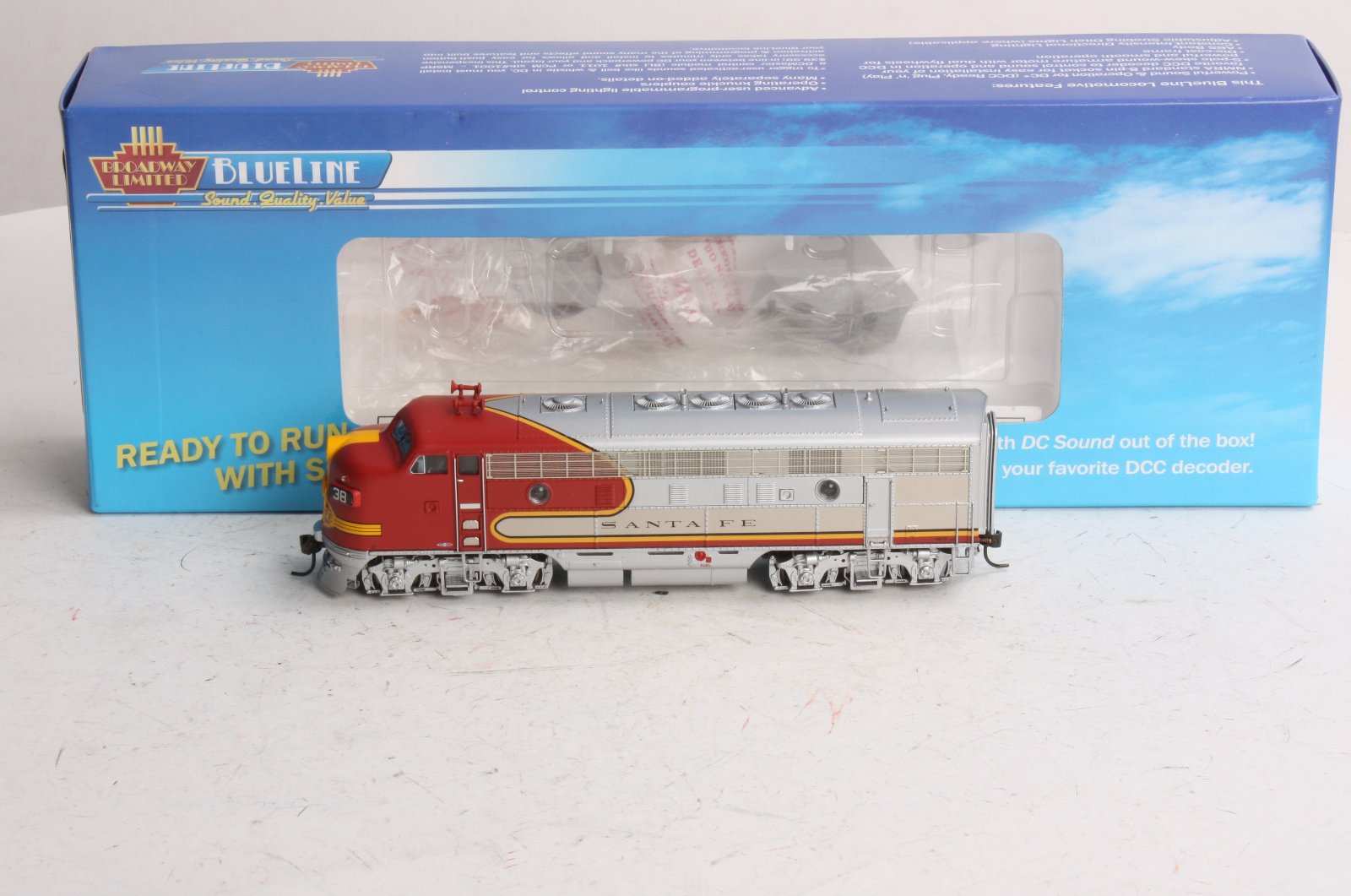 Broadway Limited 5106 HO Santa Fe EMD F7A w/Sound #38C - DCC Ready