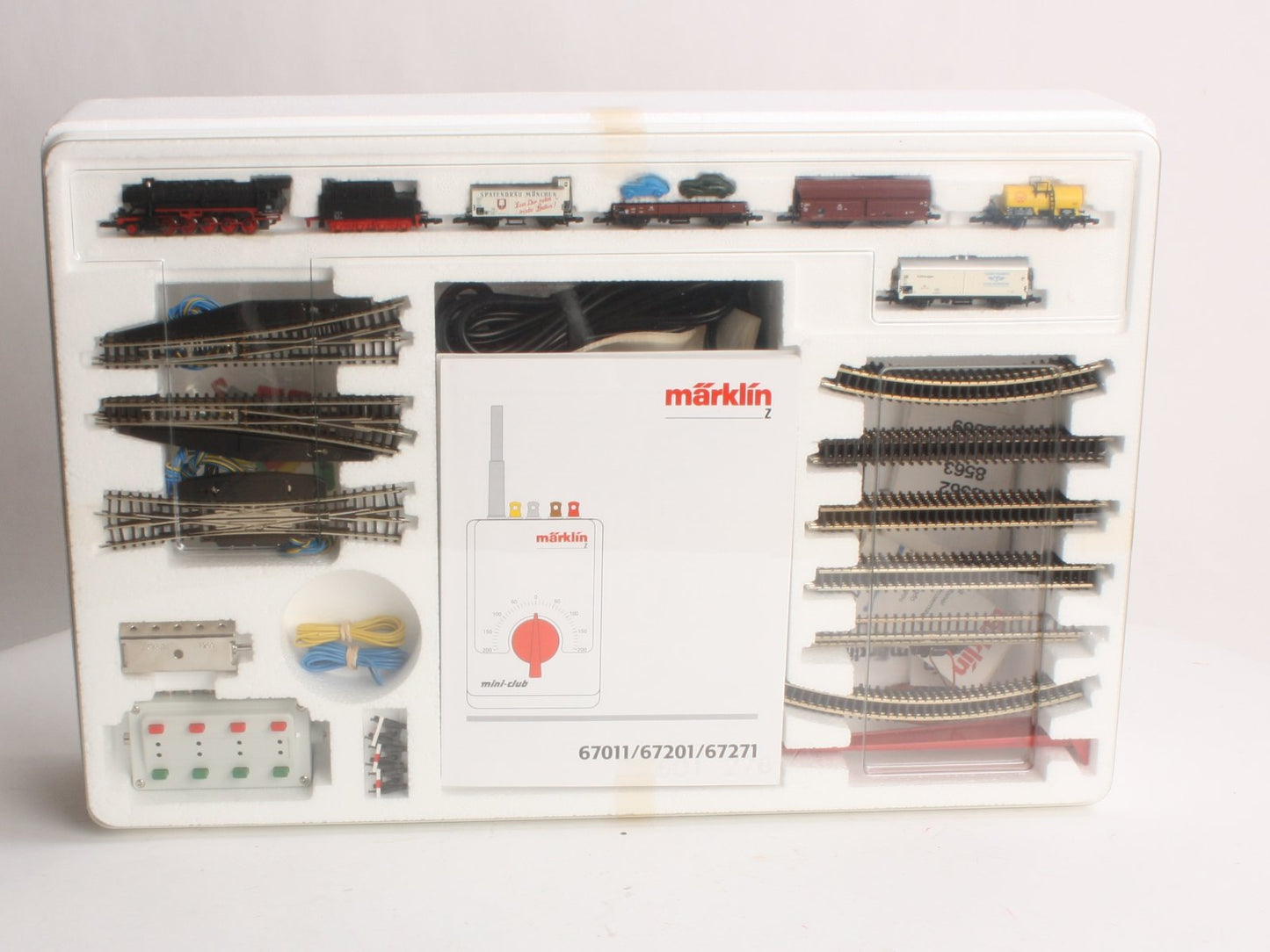 Marklin 81865 German Federal Railroad Z Gauge Steam Freight Train Set