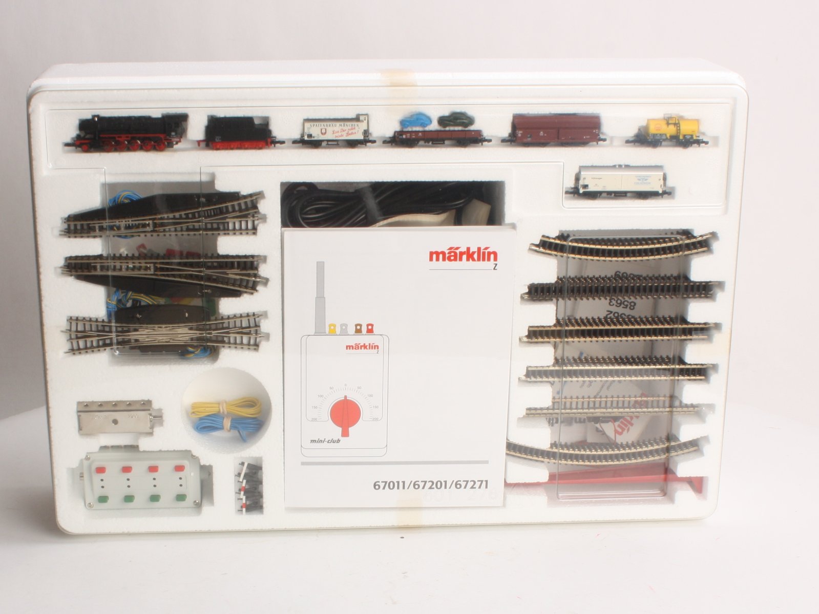 Marklin 81865 German Federal Railroad Z Gauge Steam Freight Train Set