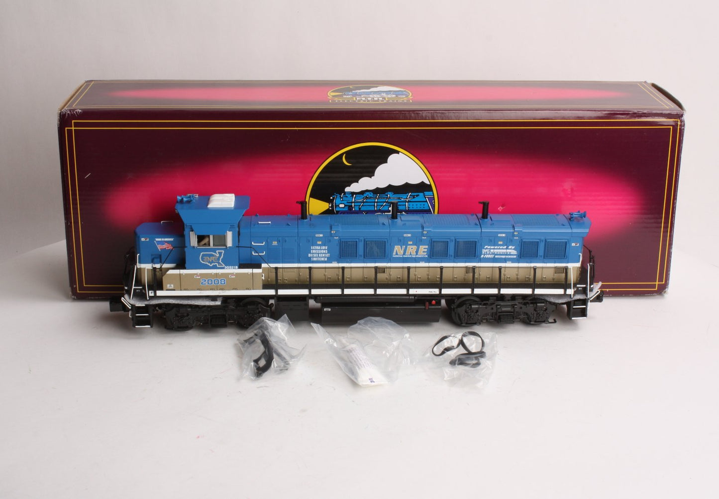 MTH 20-20006-1 NRE Demo 3GS21B Diesel Engine with PS2 #2008 (Hi-Rail Wheels)