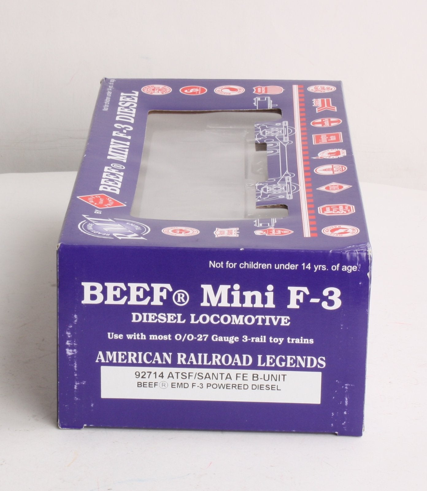 RMT 92714 O Gauge ATSF Beef Mini  F-3 B Powered Diesel Locomotive