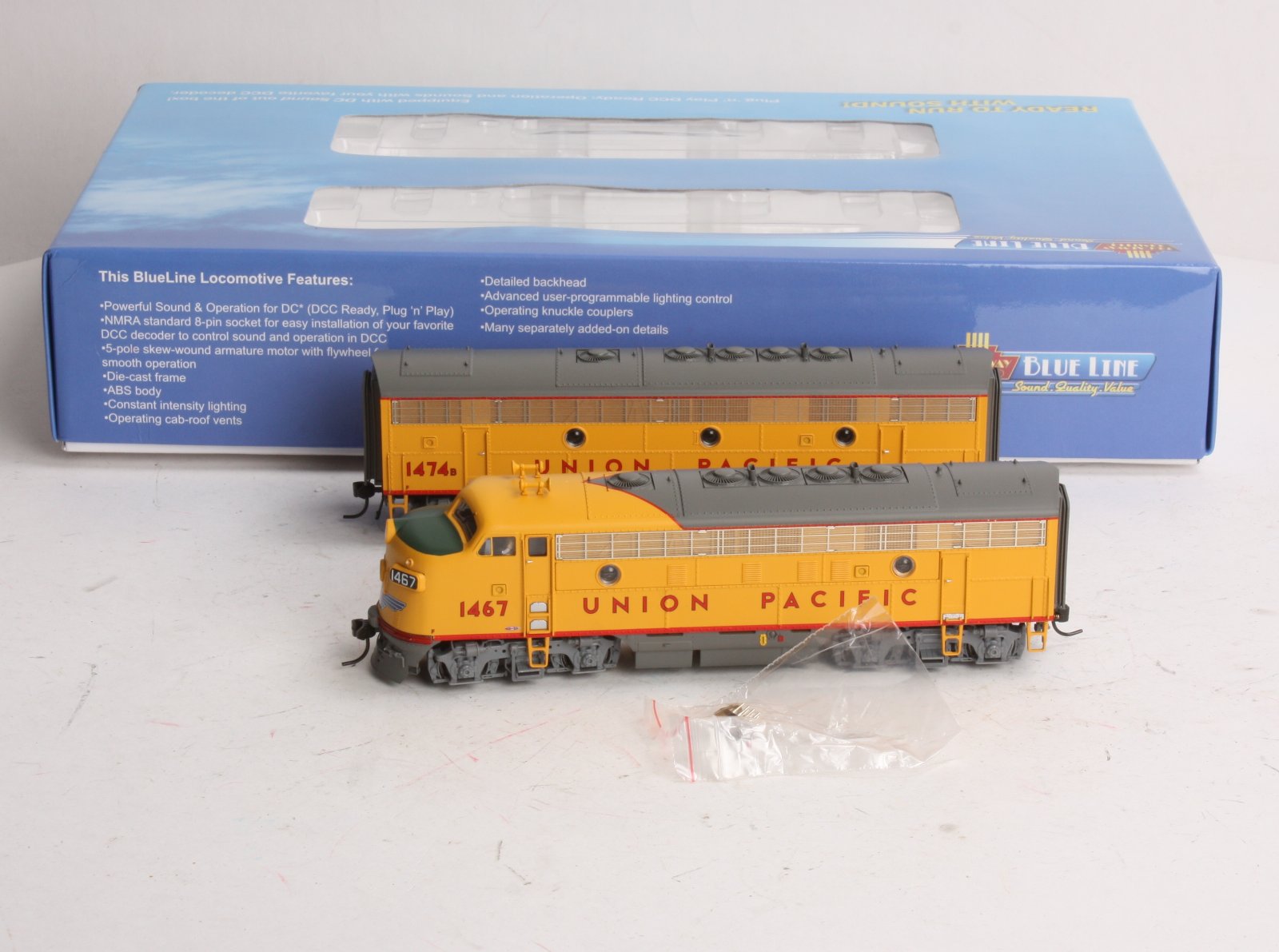 Broadway Limited 5105 HO Union Pacific EMD F7A-Unpowered B Set #1467/1467B