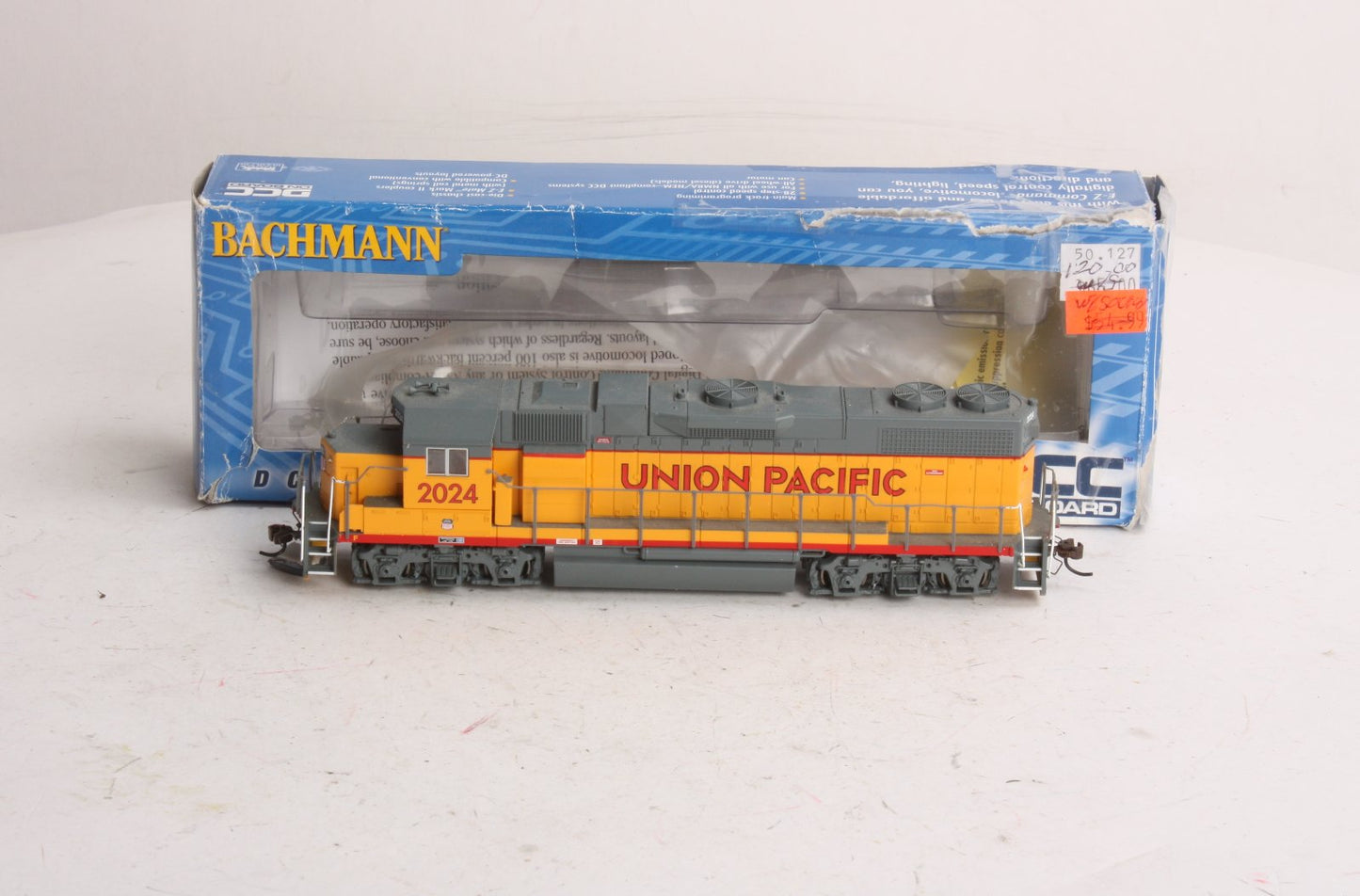 Bachmann 61107 HO Scale Union Pacific GP38-2 Diesel Locomotive #2024 w/DCC