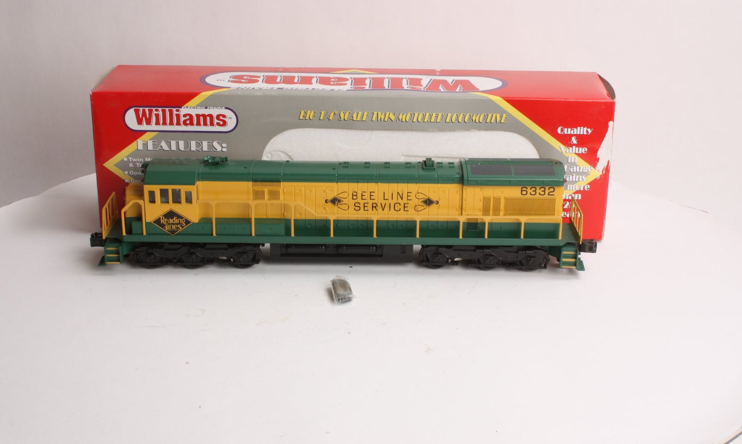 Williams U1016 O Reading U33C Powered A Diesel Locomotive W/Horn #6332