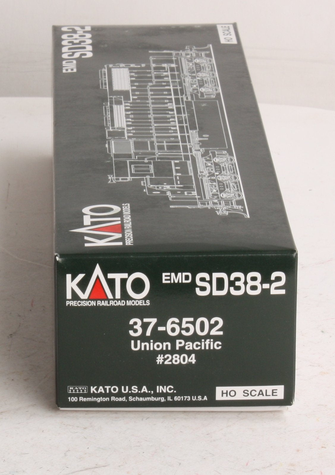 Kato 37-6502 HO Union Pacific SD38-2 Diesel Locomotive #2804
