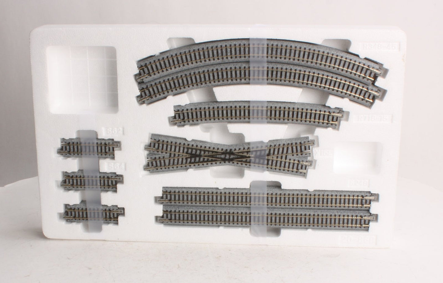 Kato 20-868 N Scale V9 15-Degree Crossing Left Track Set
