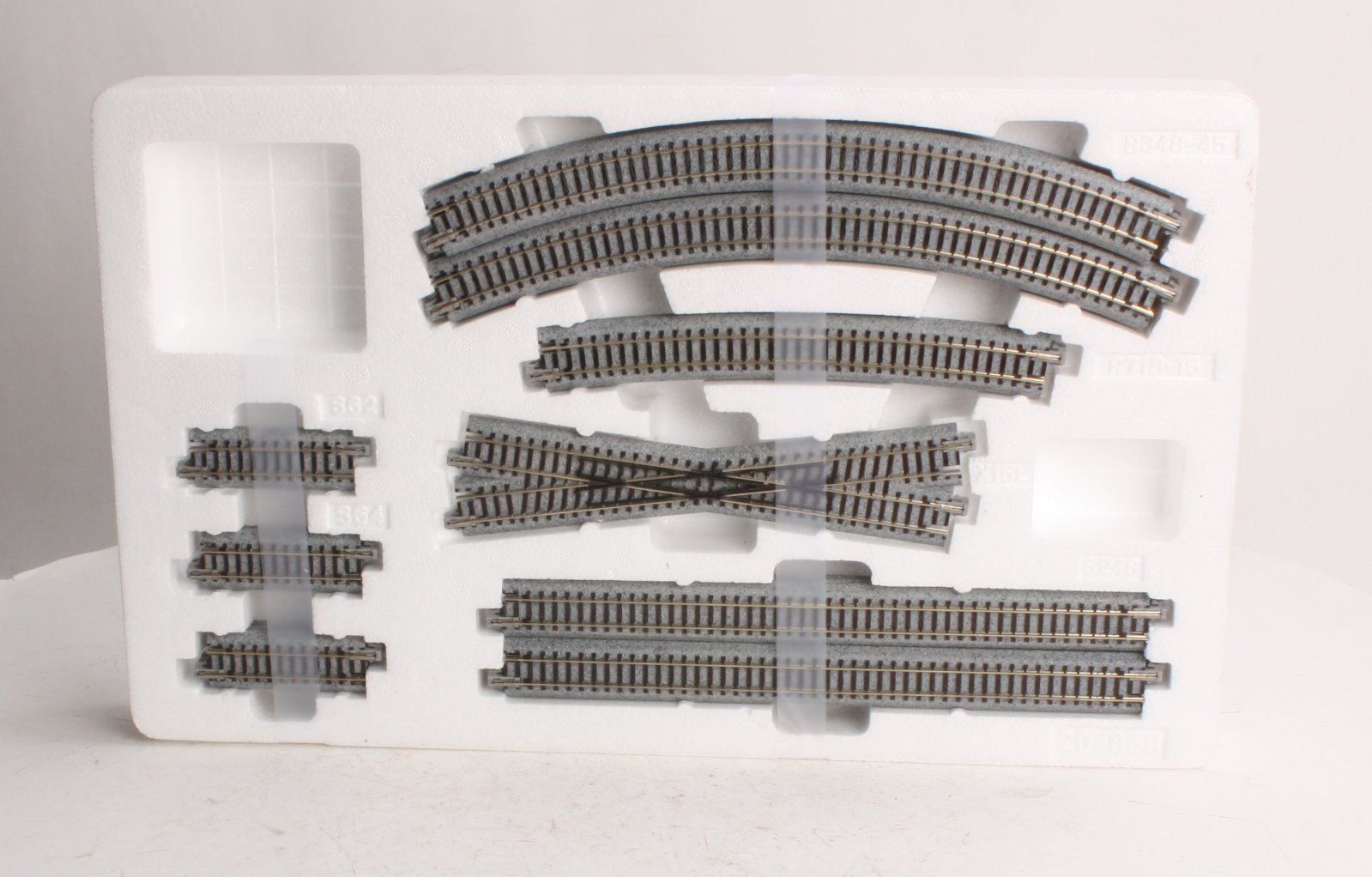 Kato 20-868 N Scale V9 15-Degree Crossing Left Track Set