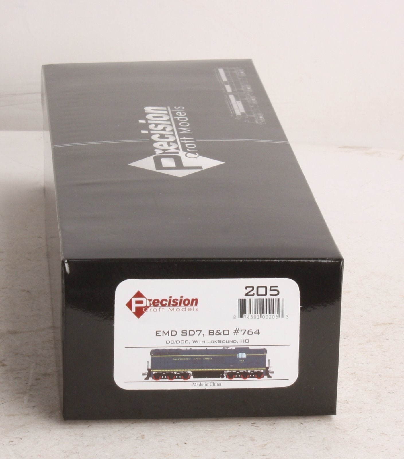 Precision Craft Models 205 B&O EMD SD-7 Diesel #764 w/DCC/Sound